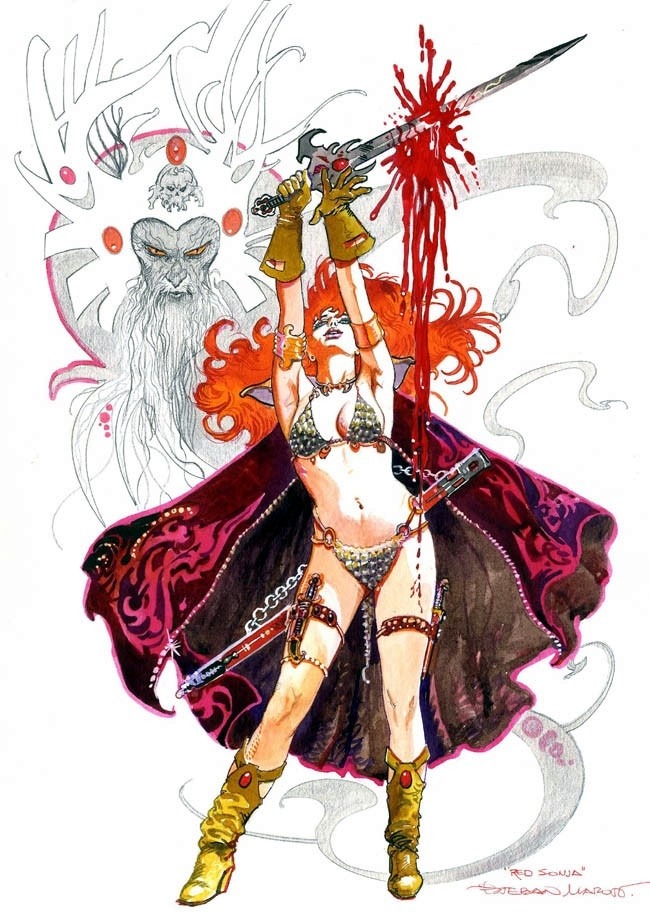meanwhilebackinthedungeon:  – Estebon  Maroto  Red Sonja