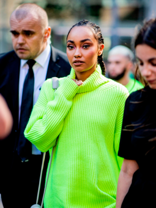 perriehoran: Leigh Anne Pinnock during London Fashion week 17.9.18