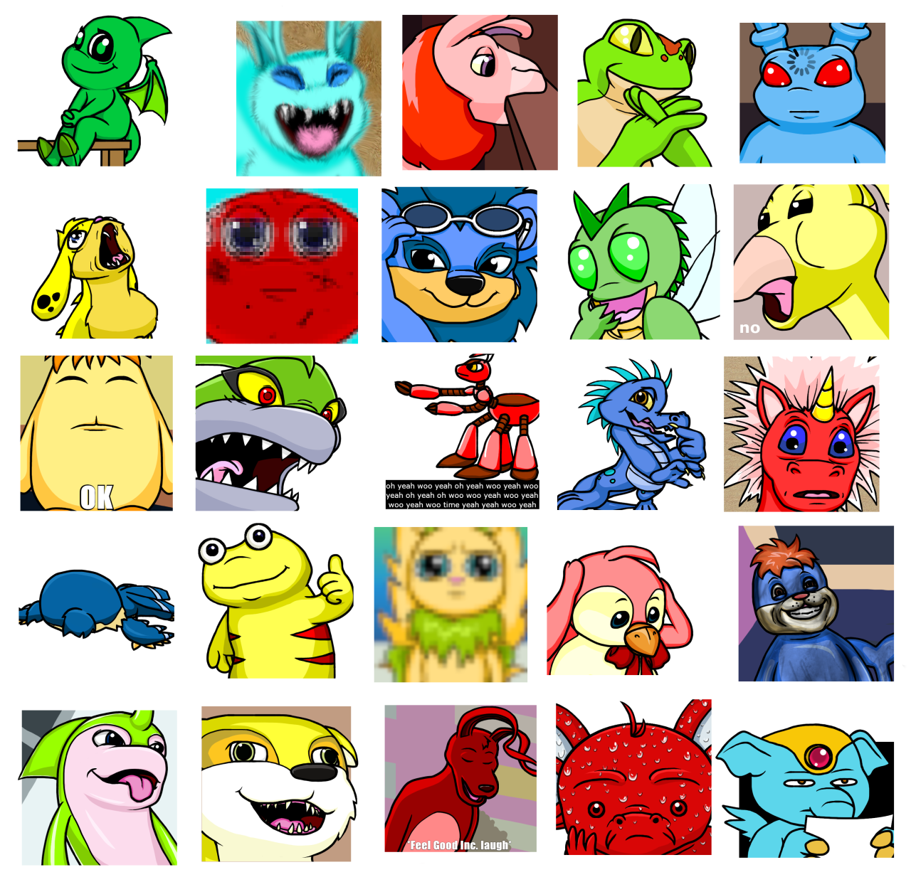 Full set of all stickers I’ve recreated with Neopets here’s a Drive link if you want to download them I’ll see how to make 