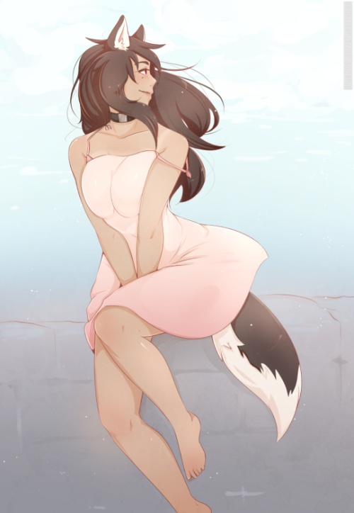 themothgodmiko:  Tumblr Artist: cluestripes; clueboob   One of my fav inumimi artists.