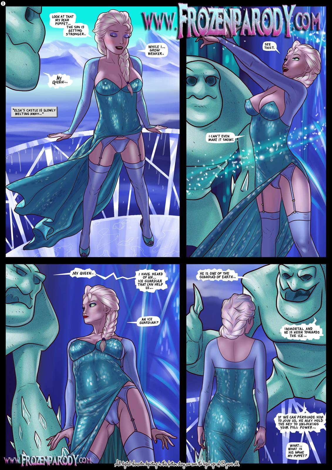 daily-manga-hentai:  Elsa &amp; Jack Frost Comic [Frozen] (Got a Missing Pages)