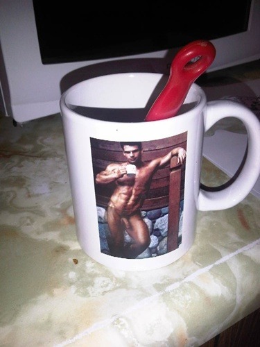 best-of-funny:  leassvengers:  so I bought my mom this cup with a hot dude having