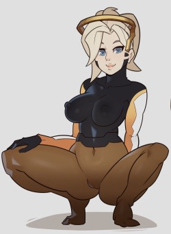 ladiesofoverwatch:  Mercy http://splashbrush.deviantart.com/