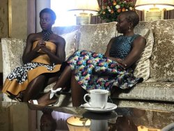 Danaigurirasource:  Danai And Lupita In South Africa 2/16/2018