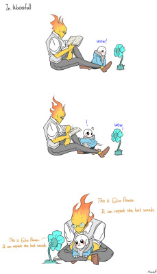 mooncatyao:  [Echo flower-1] Grillby &