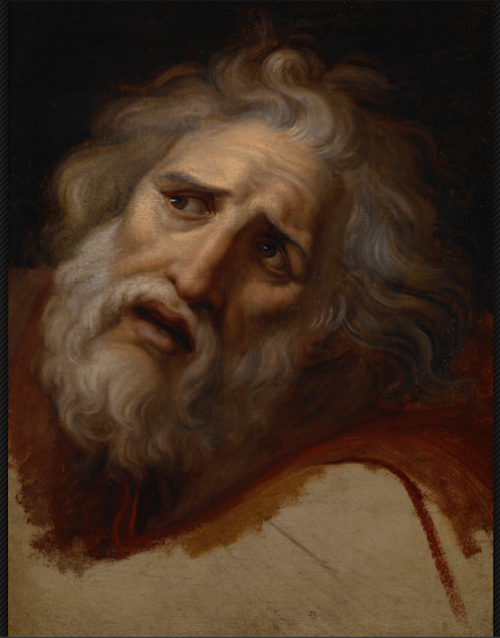 yourhost:  andrea appiani.      study for head of laocoon.  ca. 1790.&