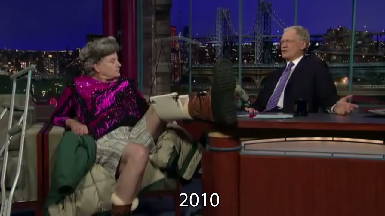 the-absolute-funniest-posts:   Bill Murray on the Late Show through the years.  