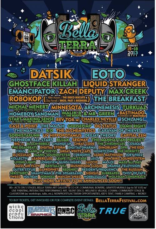 empireslvidwaste:  Bella Terra Festival (5th annual) August 15-18  Im sooooo fucking amped to go to bella. WHOS GOING IN CT? Or AT ALL!?!?   