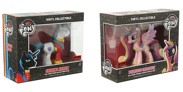 frist-over-easy:  pony-palace:Princess Cadence and Shining Armor Vinyl Figures Available