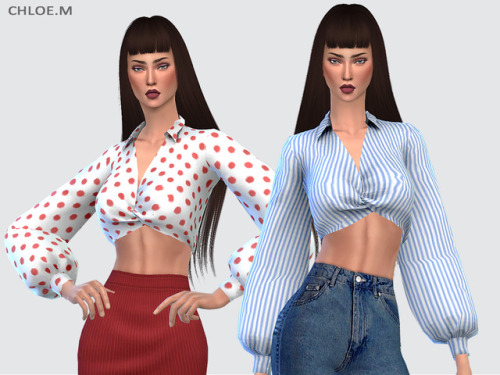 chloem-sims4:Blouse for FemaleCreated for: The Sims 4 10colorsHope you like it!Download:TSR