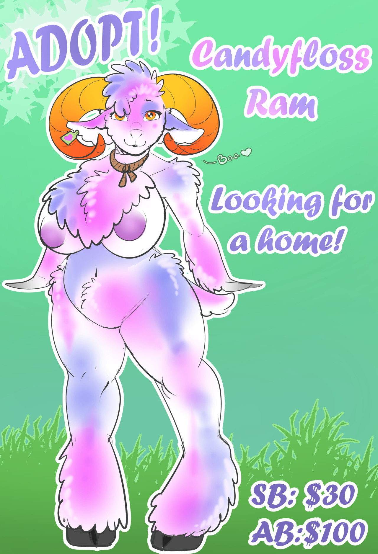 lillymoo-moosings:    Looks like this ram did a little self tie-dye! Now she’s