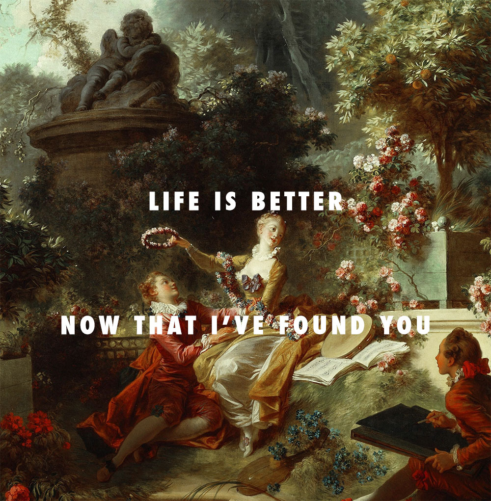 The progress of love: Life is better now that I’ve... - FLY ART