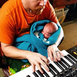 synthesizerpics:  Synthesizer Videos - Vintage Synthesizer And Contemporary Synths At Work Serenading my little boy to sleep on the Moog Sub 37… Works every time. #moog #moogmusic #sub37 #analog #analogue #paraphonic #synth #synthesizer #synthesizers