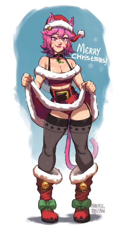 maiz-ken:  kollerss-arts:  Kollie wishes you a Merry Christmas!, Stay safe and happy holidays everybody!   tis the season!