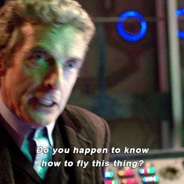 twelvegifs:We’re probably crashing. Into what?! Stay calm.The Time of The Doctor (2013)
