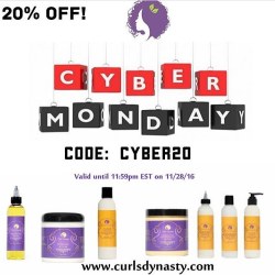 2frochicks:  @curlsdynasty does #cybermonday!