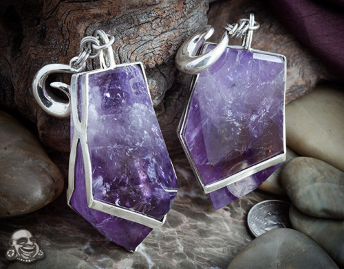 plugporn: Sterling Silver and Ametrine Crystal Weights by Diablo Organics