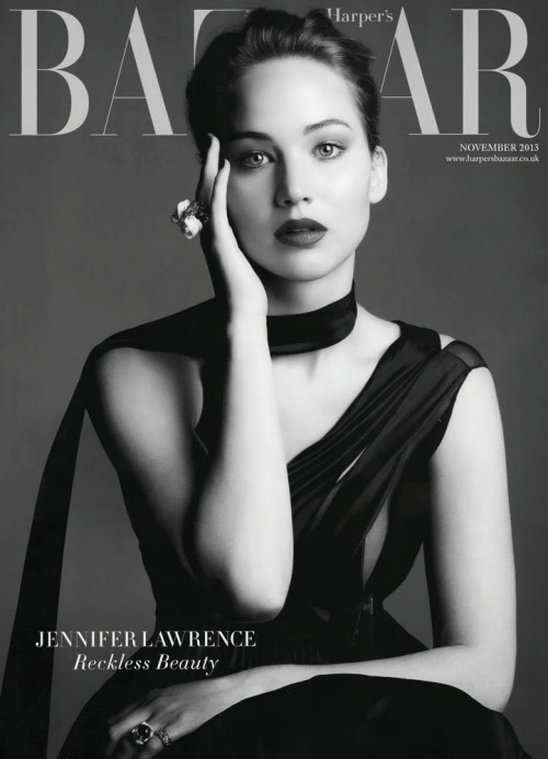 forthosewhocravefashion: Jennifer Lawrence for Harper’s Bazaar 2013 Cover