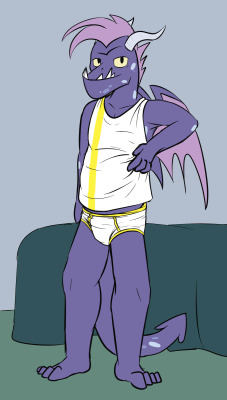 Last of the teen dragons in some briefs,