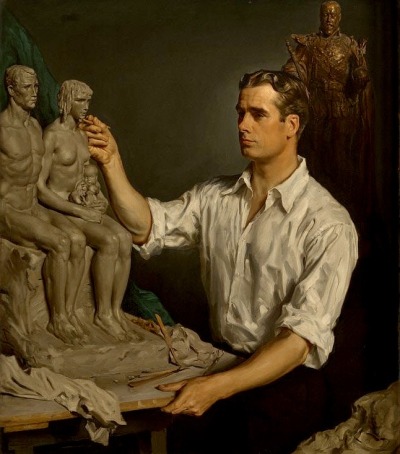 gay-curator:Portrait of Bryant Baker (1925)Sidney Edward Dickinson (American, 1890