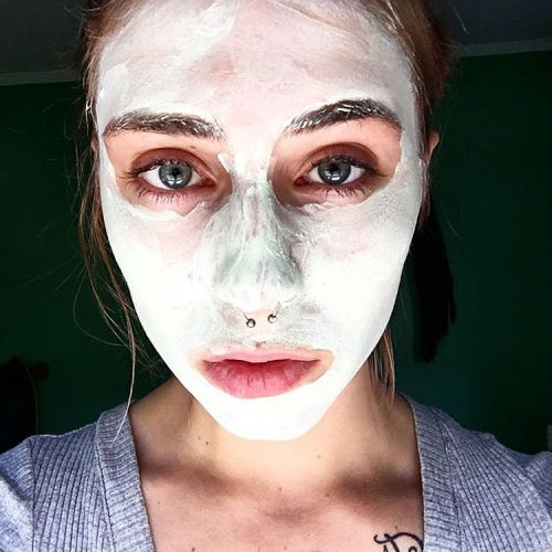 R E N E W #girl #selfie #facemask #selflove