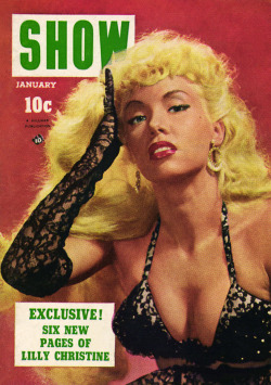 Lilly Christine Is Featured On The January ‘53 Cover Of ‘Show’; A Popular 50’S-Era