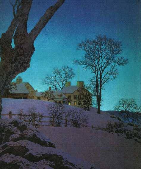 Christmas Morning by Maxfield Parrish