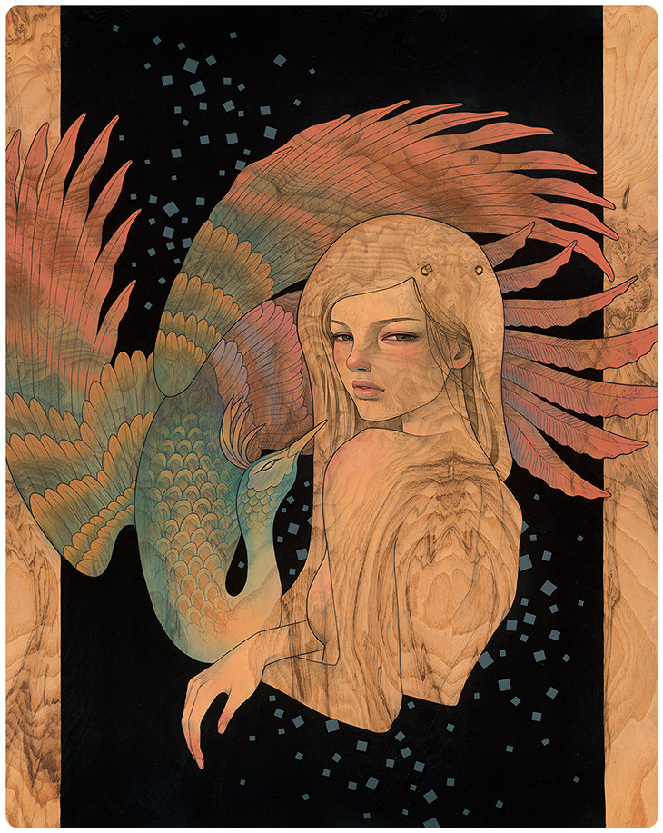 supersonicart:   Audrey Kawasaki’s “Hirari Hirari.” Above are all the gorgeous