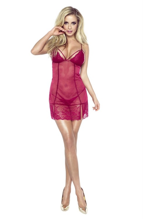 heysexylady50:Newly Added! the stunning Sensuelle Venice Chemise In Red Wine Colour ( also available