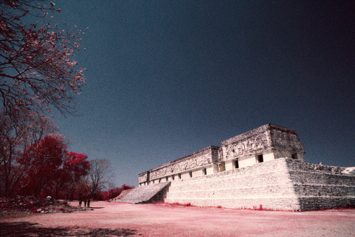 istillshootfilm:Film Photo Series: Mayan Temples Shot On Kodak Aerochrome by Rob HawthornCamera: Oly