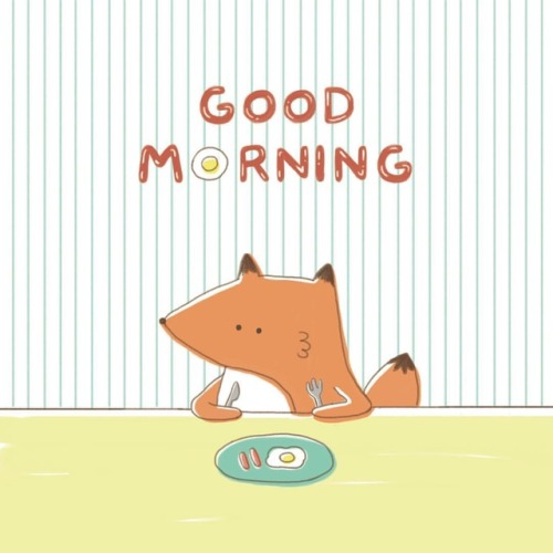 : Good morning 最喜歡熱狗配上番茄醬 和有蛋汁的半熟蛋 . 還以為十二月就能結束趕圖的生活 沒想到這個月比上個月更慘 天還沒亮就起床畫圖了 還能吃早餐 早睡早起 . #1minwor