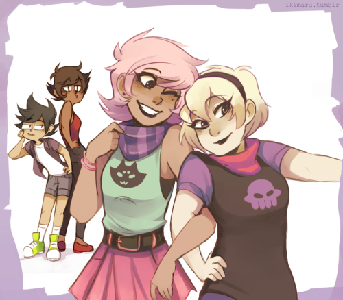 Lalonde selfiess 8’)with John and Kanaya adult photos