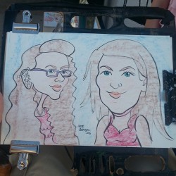 Caricature at Dairy Delight. #mattbernson