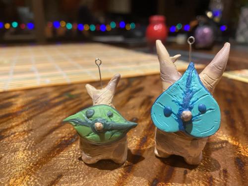 thefrogwild:made some funky little guys out of polymer clay recently more funky little guys!