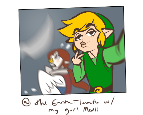 hogglette:  apparently you can take selfies in wind waker U. can’t wait i kept losing my shit drawing the swift sail one 