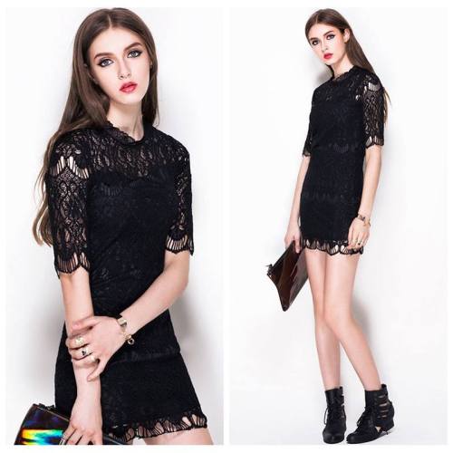 Lace Sheathed Short Dress Sign Up To Get 30% Off