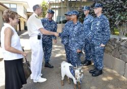 mcweaksauce:  Man, the enlisted goat even got to meet our Chief of Naval Operations. Master Chief Charlie gets around!
