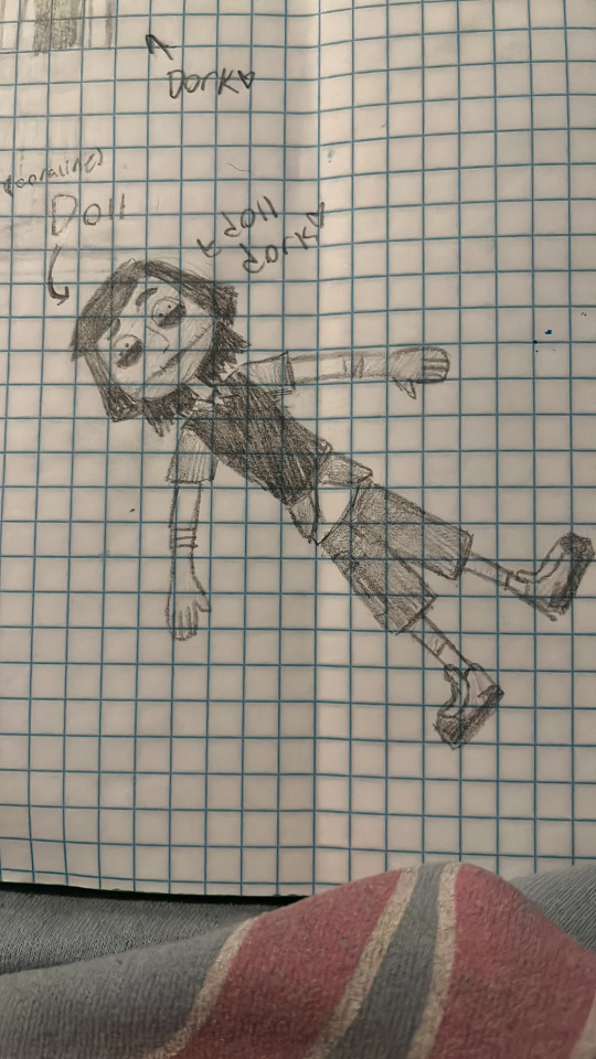 Noah as a doll (txt '(coraline) Doll' 'doll dork<3')