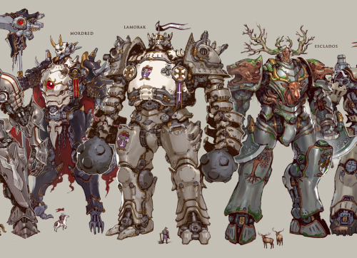  Compilation of all the Steam Knights design I’ve done so far, based on the Knights of the Rou