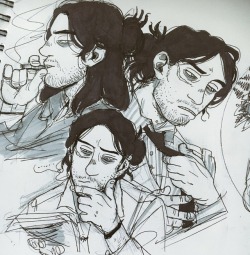 babelstrudel:hello i got a whole bunch of drawings i should put on here so here’s a manbun aizawa to start ✂️