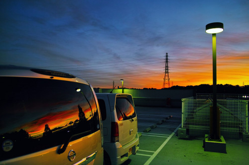 sickpage:  Hidehiko SakashitaSunset Glow after the passage of Typhoon, 2013
