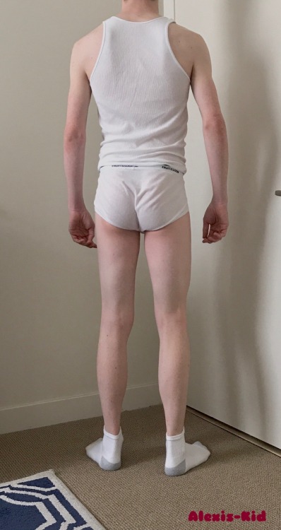 alexisthekid: The boy’s lazy summer Sunday look: Fruit of the Loom briefs (aka, the best underwear) 