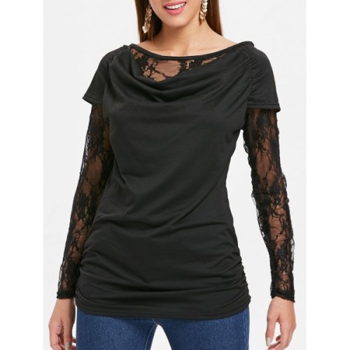 Lace Sleeve Top: 8.39also in red and blue; sizes S-2XL!