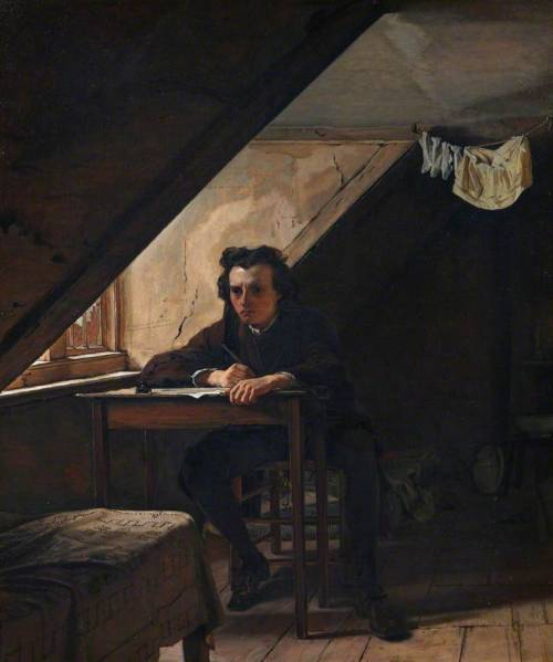 Augustus Egg (English, 1816-1863), Self Portrait as a Distressed Poet, 1858.