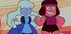 ikknowplaces:  cartoon meme: [1/5] romantic relationships ♡ ruby and sapphireyou
