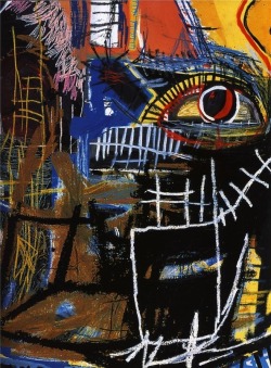 lonequixote:  Head by Jean-Michel Basquiat(via
