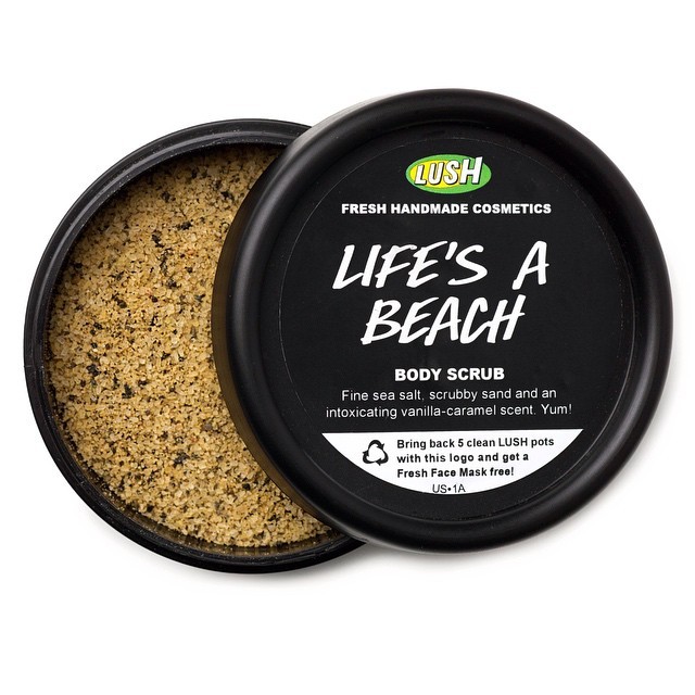 lushcosmetics:  This weekend, the beach can come to you. #LifesaBeach body scrub