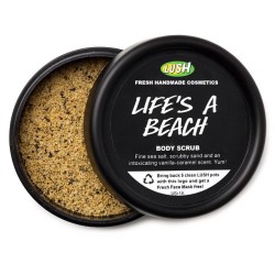 lushcosmetics:  This weekend, the beach can come to you. #LifesaBeach body scrub is available in shops and online now.