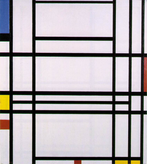 lonequixote: Piet Mondrian Composition No. 10 (via @lonequixote​) 