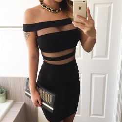 eclecticpandas:  black dress 